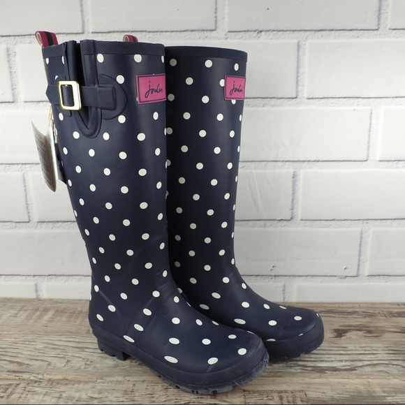 polka dot wellies